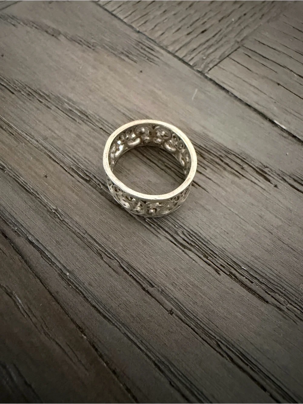 Tiffany & Co. Openwork Scroll Band Ring - Silver